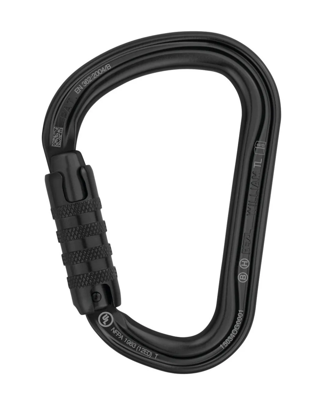William Triact-Lock Karabiner Black Schwarz