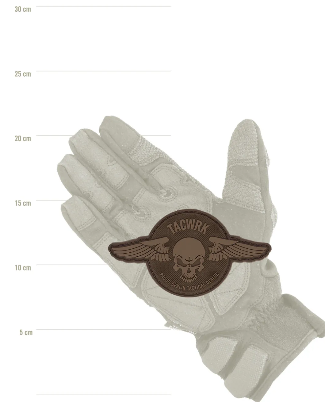 Wings Patch Rund Coyote