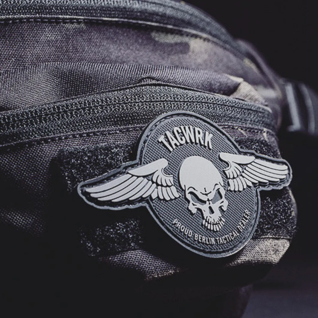 Wings Patch Rund Coyote