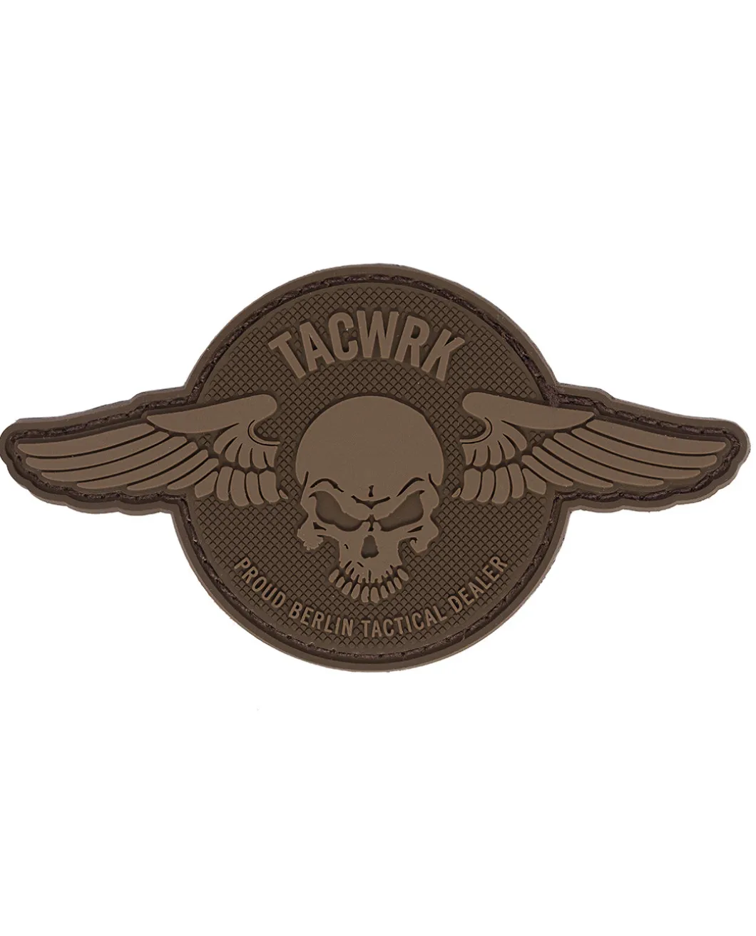 Wings Patch Rund Coyote