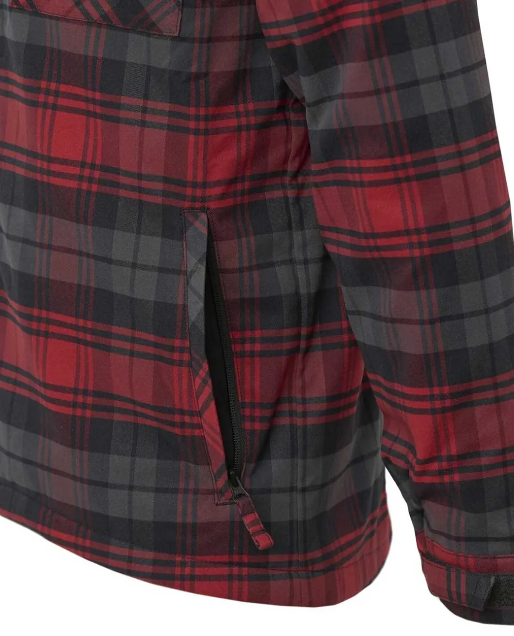 Winter Warden Shirt Slate Crimson Plaid