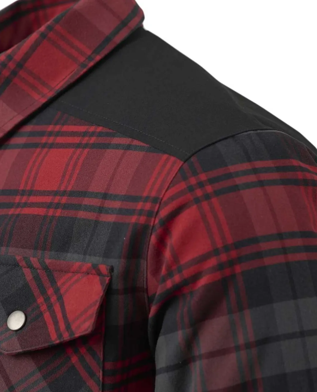 Winter Warden Shirt Slate Crimson Plaid