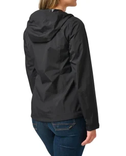 Womens Adventure Rain Shell Black Schwarz