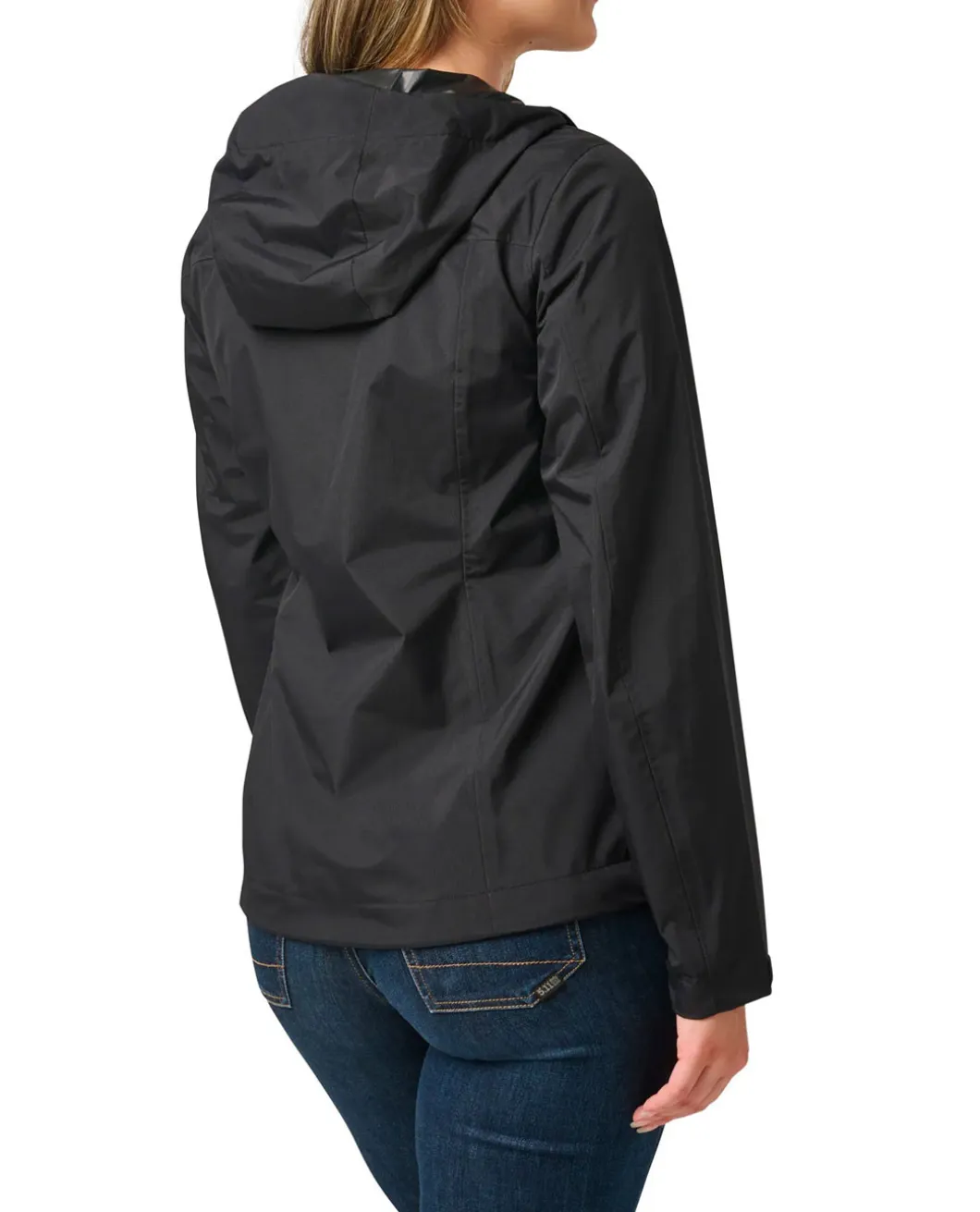 Womens Adventure Rain Shell Black Schwarz