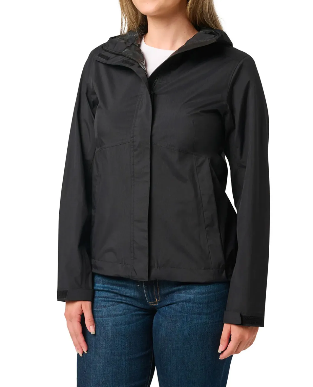 Womens Adventure Rain Shell Black Schwarz