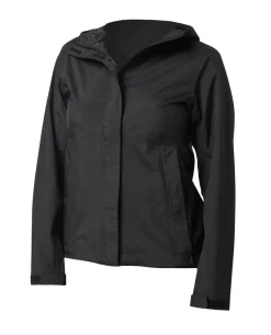 Womens Adventure Rain Shell Black Schwarz