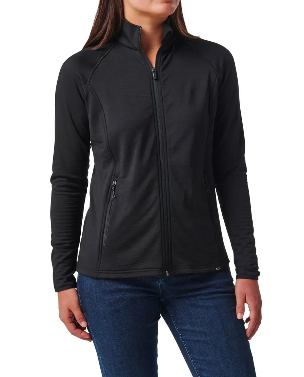 Women's Stratos Full Zip Black Schwarz