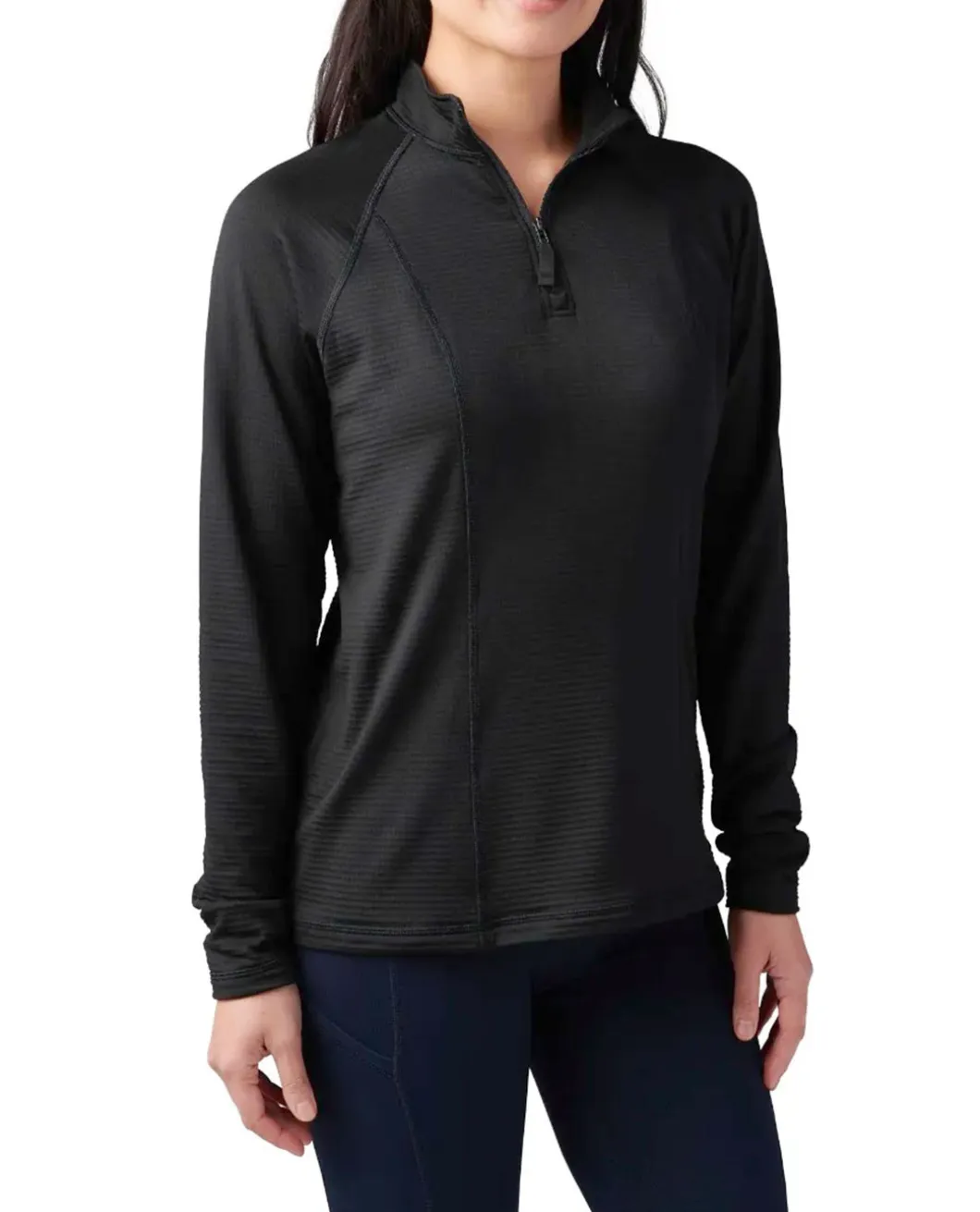 Women's Stratos 1/4 Zip Black Schwarz