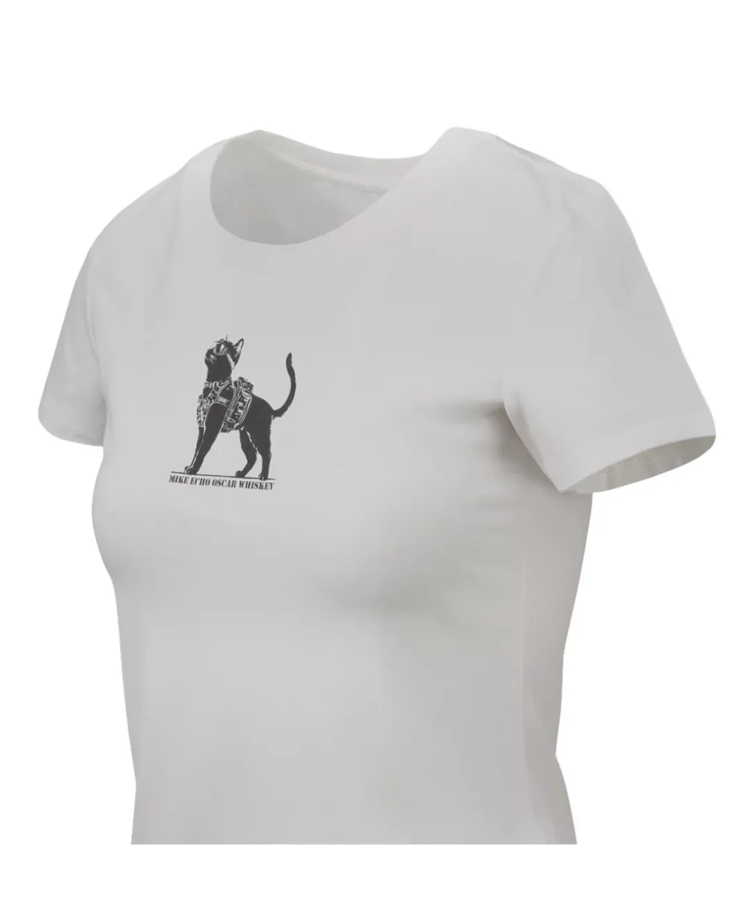 Women's T-shirt (TactiCat) White