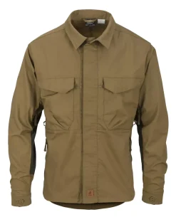 Woodsman Shirt Coyote / Taiga Green